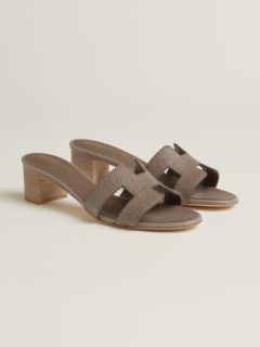 HERMES オアジス ピンク 36 クリアヒール エルメス ミュール 正規品 Oasis sandal - Beige | Hermès USA